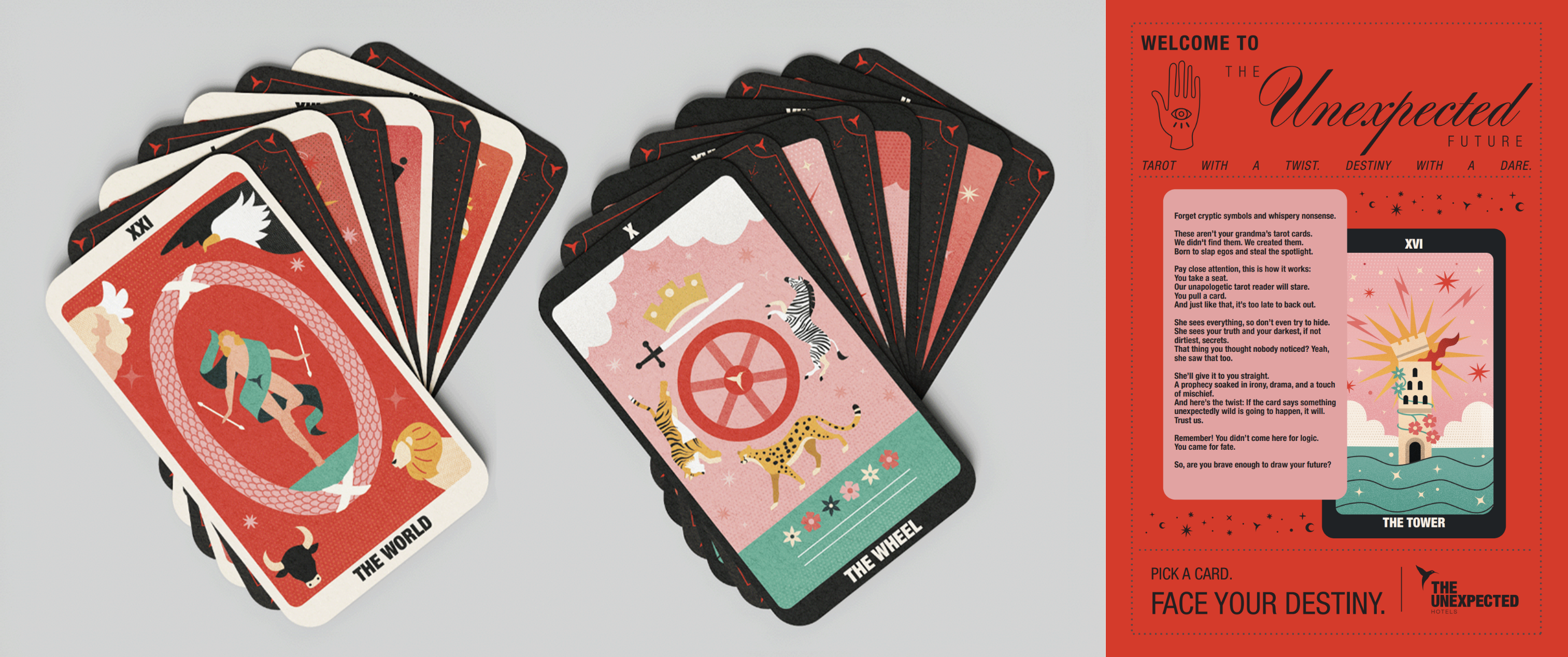 unexpected ibiza branding tarot entertainment