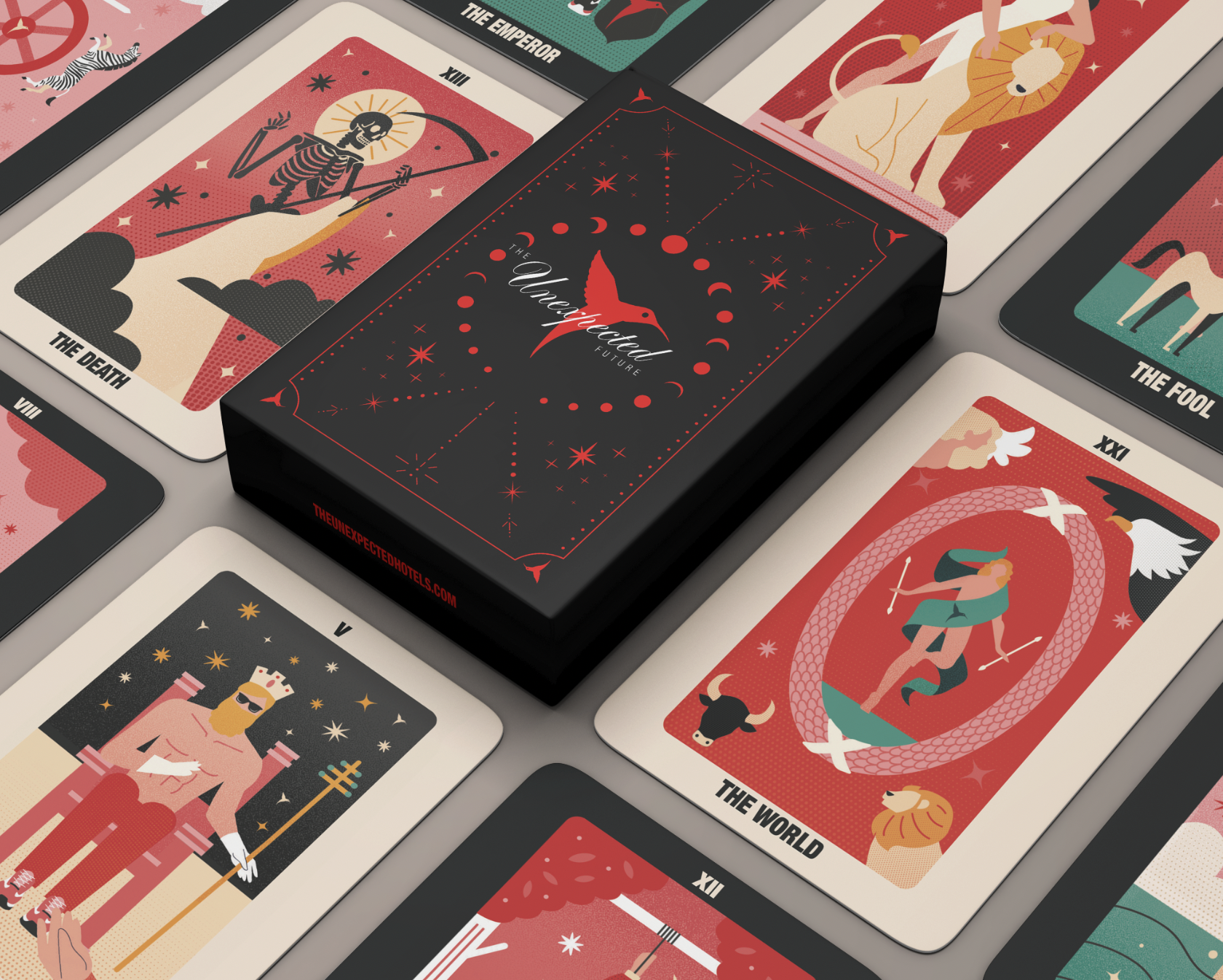 the unexpected ibiza tarot illustration